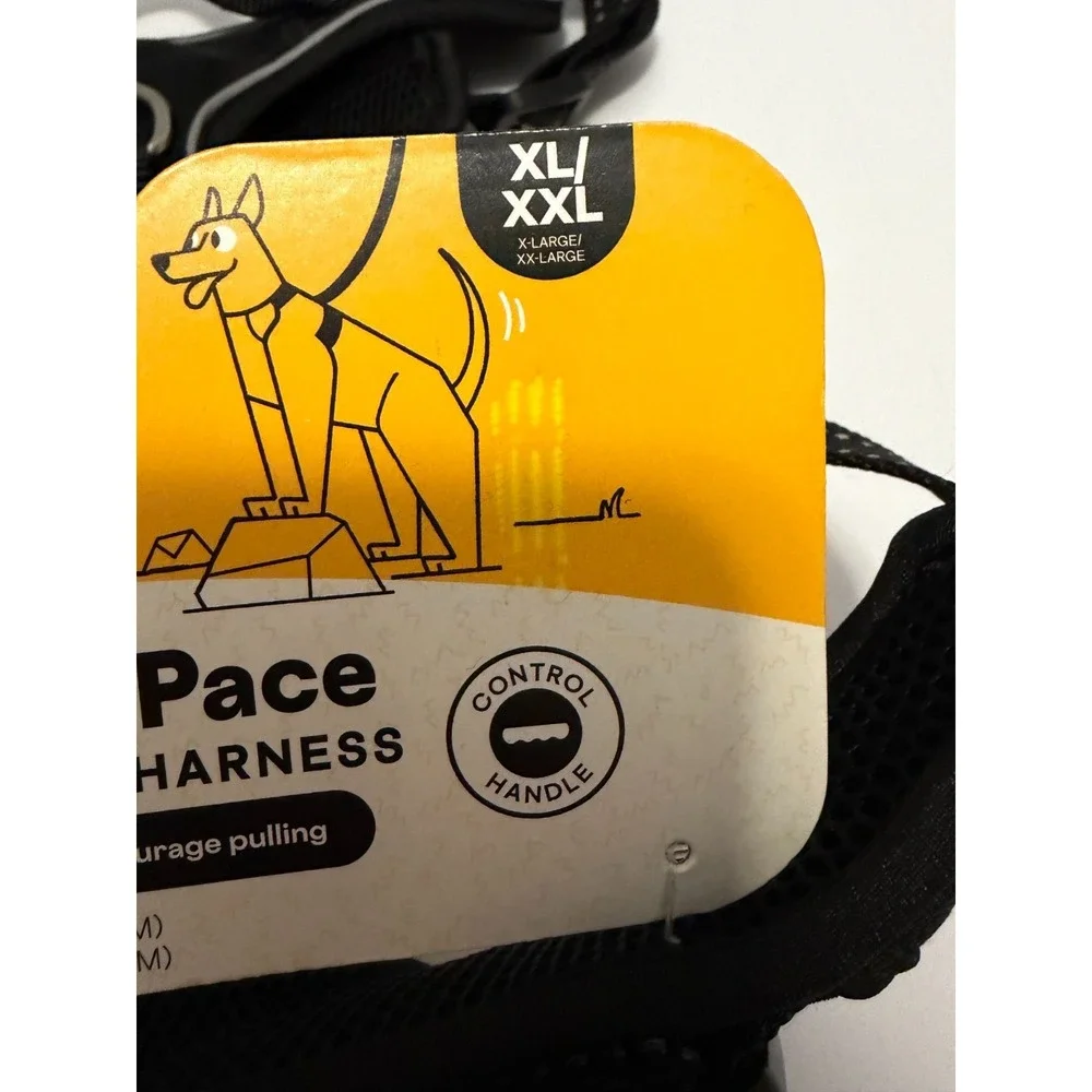 EveryYay Embrace The Pace No Pull Dog Harness Reflective Black Handle XL XXL
